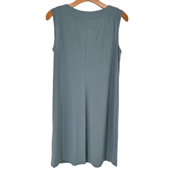 R&M Richards Sleeveless Beaded Neckline Shift Dress Size 6  Gray Women's - Picture 12 of 16